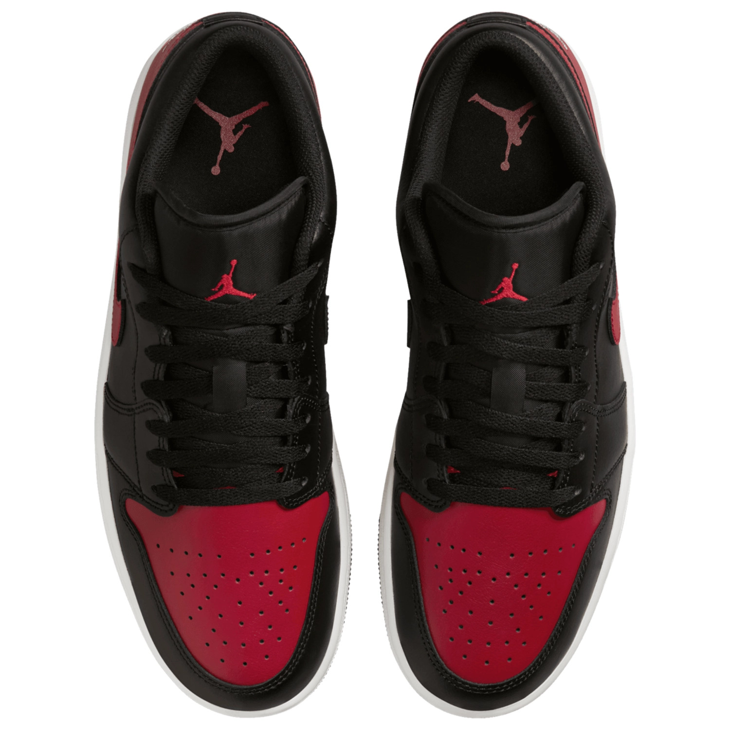 Jordan Mens' AJ 1 Low (Black/Varsity Red/Summit White) - $60 + free shipping