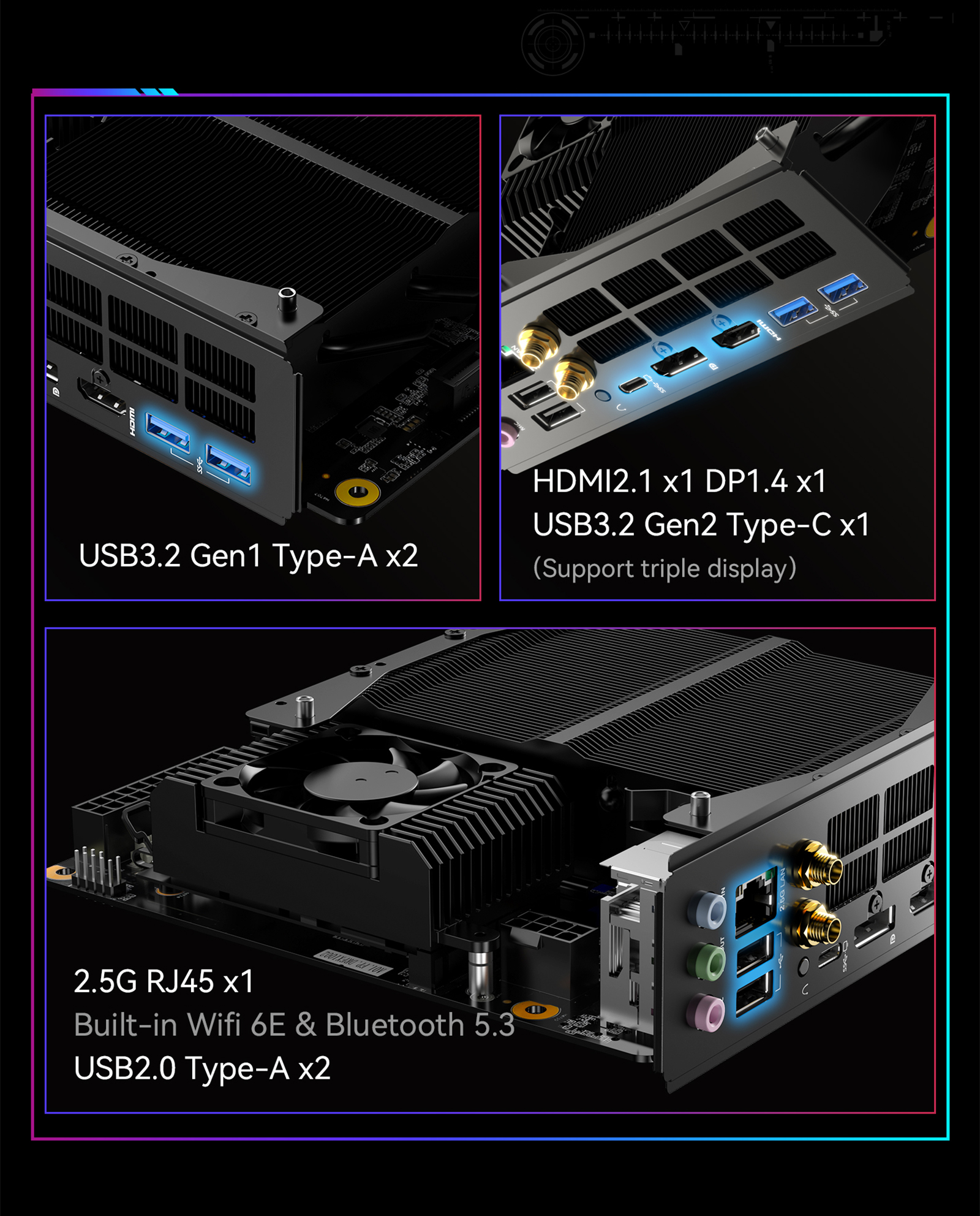 MINISFORUM BD790i X3D MoDT Barebones: Ryzen 9 7945HX, 2x DDR5 SODIMM