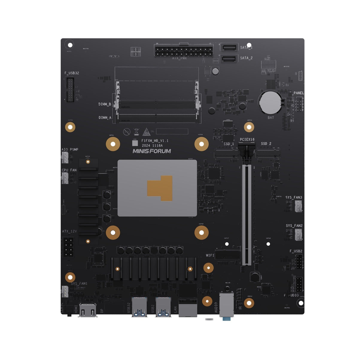 Minisforum BD795M mATX MoDT Motherboard /w Ryzen 9 7945HX, 2xSODIMM, 2x M.2, 2x SATA3 @ $312 + F/S