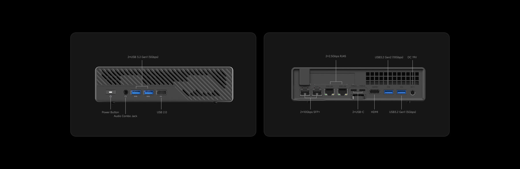 Minisiforum MS-A2 Mini Workstation Barebone: Ryzen 9 9955HX, 2XDDR5, 4X M.2, 2x 10Gbps SFP+, 2x 2.5G Lan, X16 Low Profile @ $839