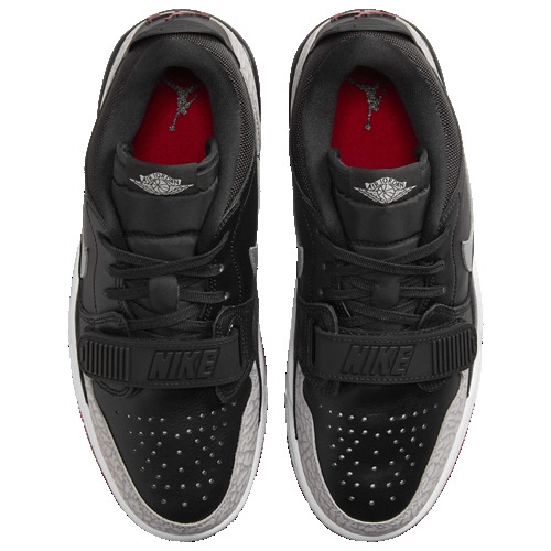 Nike Jordan Women's Legacy 312 Low Shoes (Black/Metallic Silver/Gym Red)