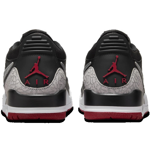 Nike Jordan Women's Legacy 312 Low Shoes (Black/Metallic Silver/Gym Red)