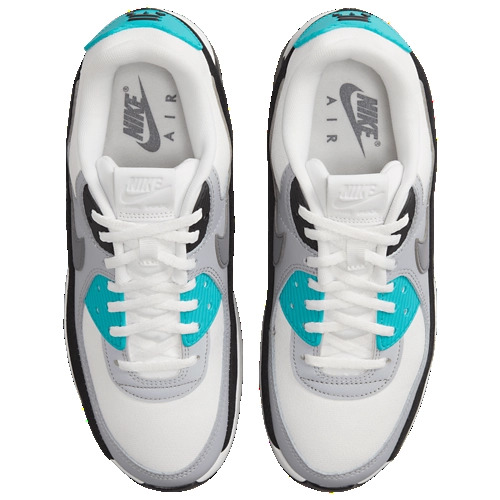 Nike Women's Air Max 90 LV8 Shoes (White/Teal, 6, 6.5, 8.5)