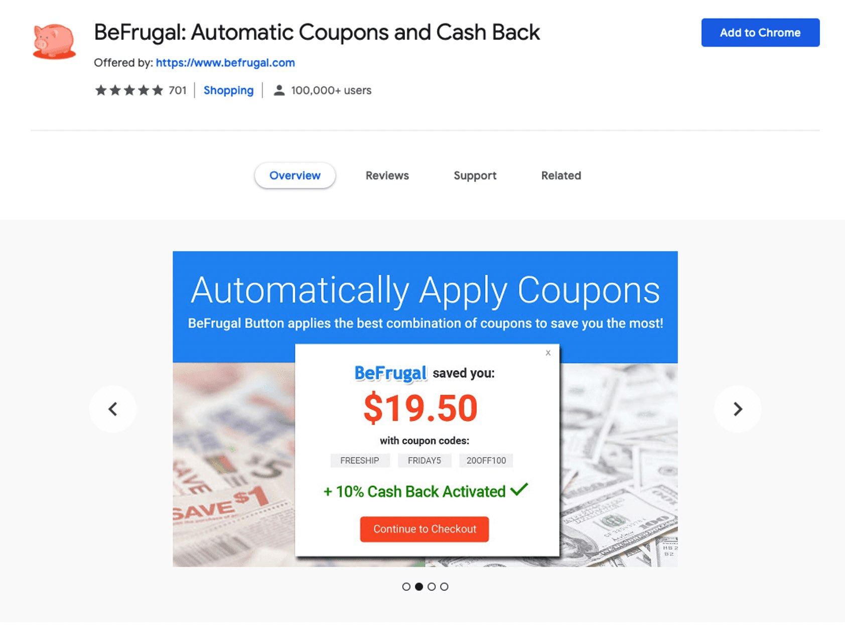 BeFrugal Extension for Browser BeFrugal Extension for Browser